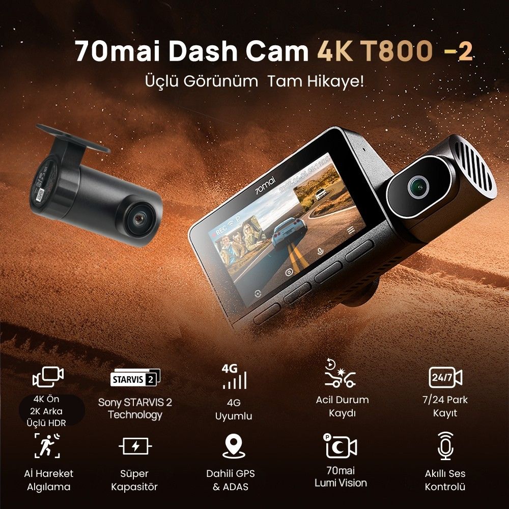70mai T800-2 Araç Kamerası Seti