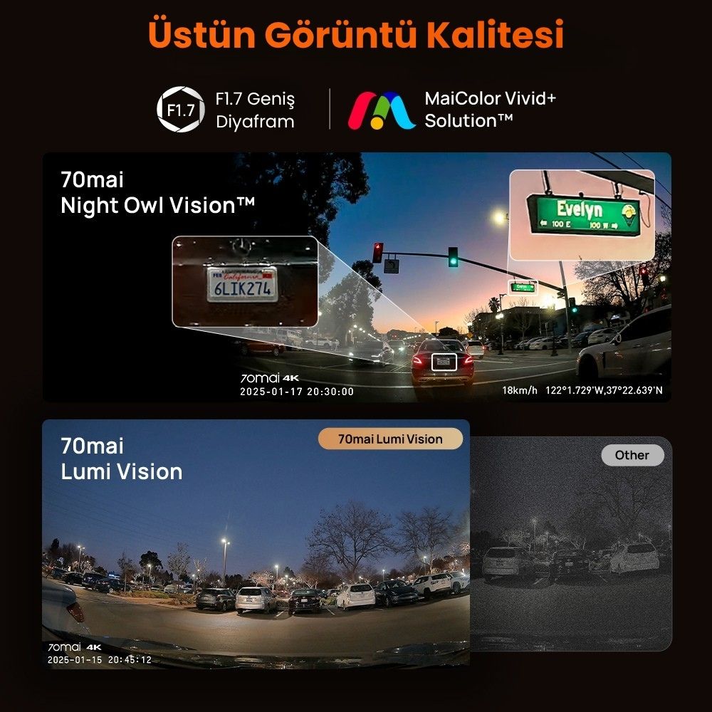 70mai T800-2 Araç Kamerası Seti