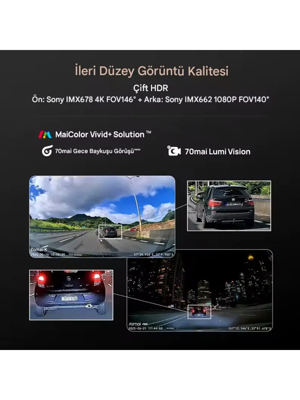 70mai A810S Araç Kamerası